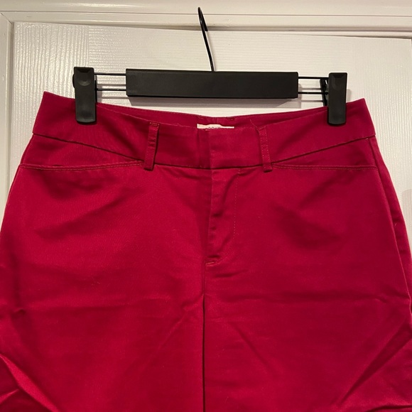 Dockers Size 4P Pink Ideal Fit Cropped Capri Chino Pants Cotton Blend Stretch - Picture 2 of 11